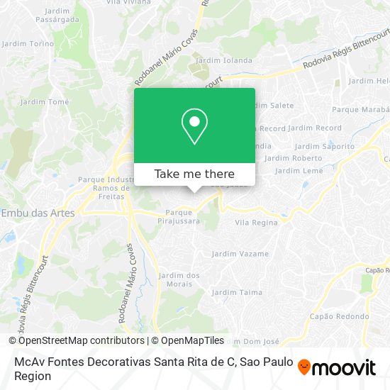 McAv Fontes Decorativas Santa Rita de C map