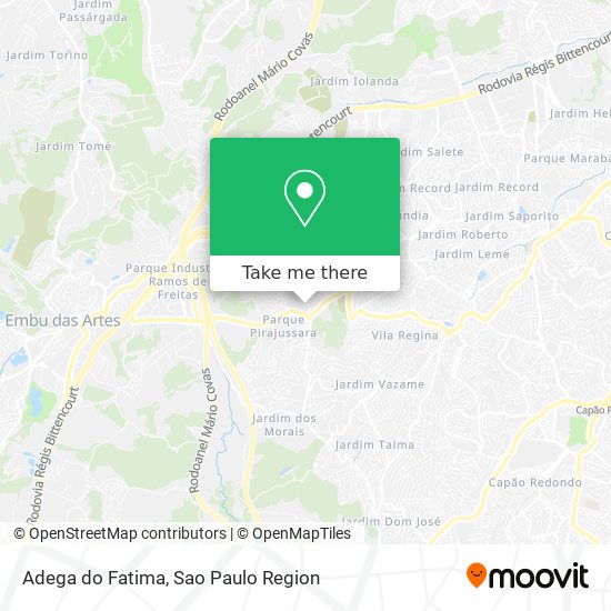 Mapa Adega do Fatima