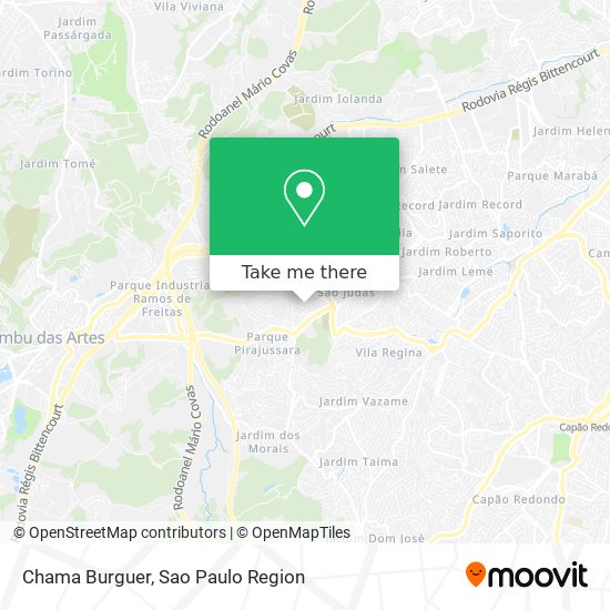 Chama Burguer map