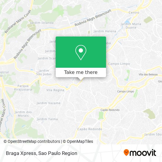 Braga Xpress map