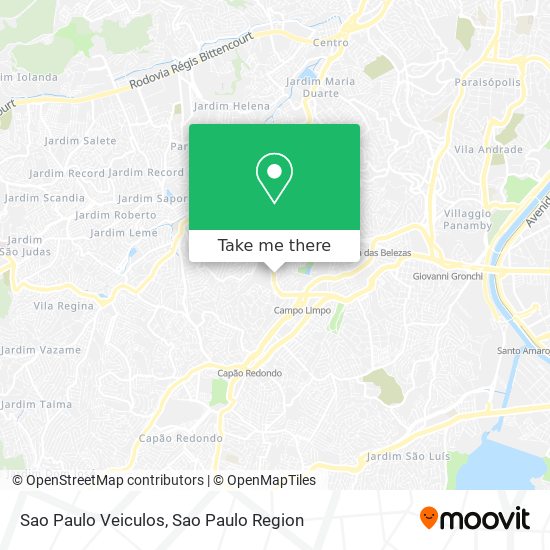 Mapa Sao Paulo Veiculos