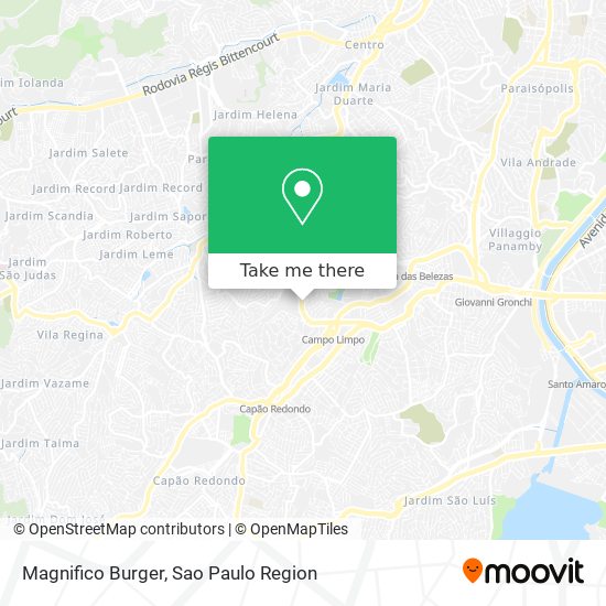 Mapa Magnifico Burger