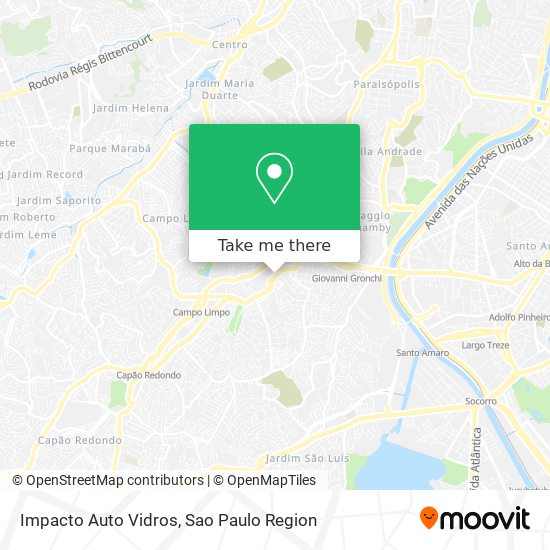 Impacto Auto Vidros map