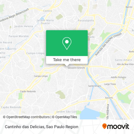 Cantinho das Delicias map