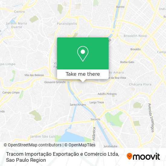 Mapa Tracom Importação Exportação e Comércio Ltda