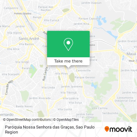 Mapa Paróquia Nossa Senhora das Graças