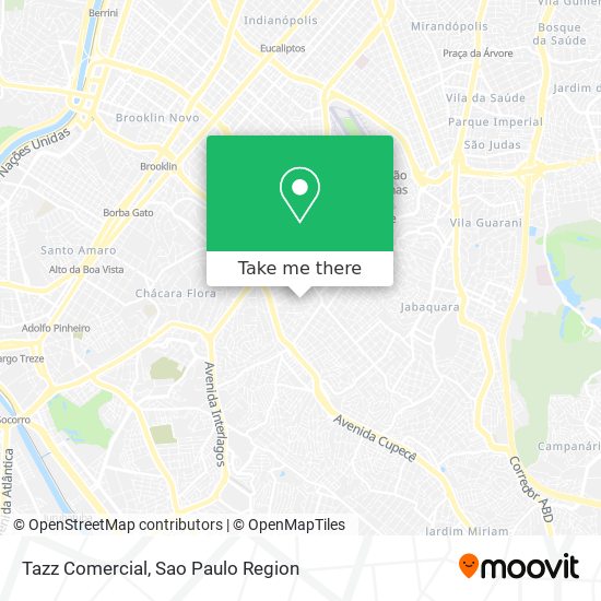 Tazz Comercial map