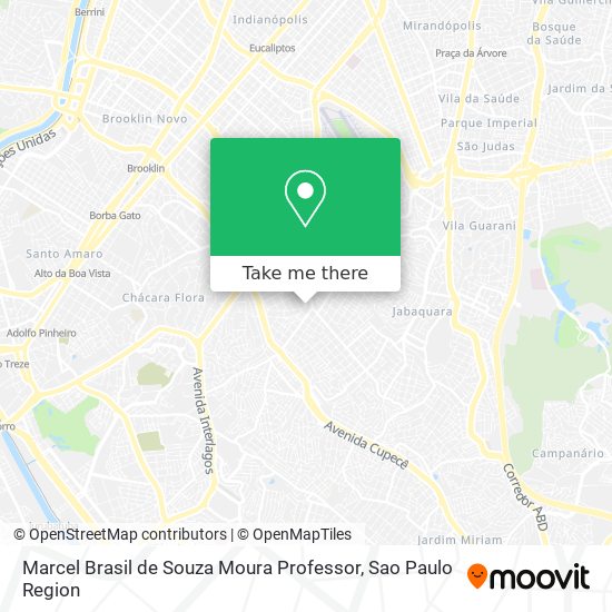 Marcel Brasil de Souza Moura Professor map