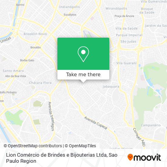 Mapa Lion Comércio de Brindes e Bijouterias Ltda