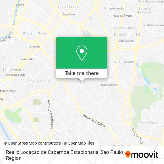 Mapa Realix Locacao de Cacamba Estacionaria