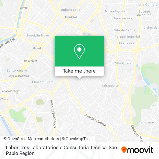 Mapa Labor Três Laboratórios e Consultoria Técnica