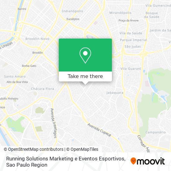 Mapa Running Solutions Marketing e Eventos Esportivos