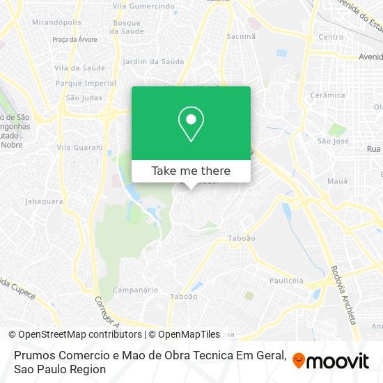 Prumos Comercio e Mao de Obra Tecnica Em Geral map