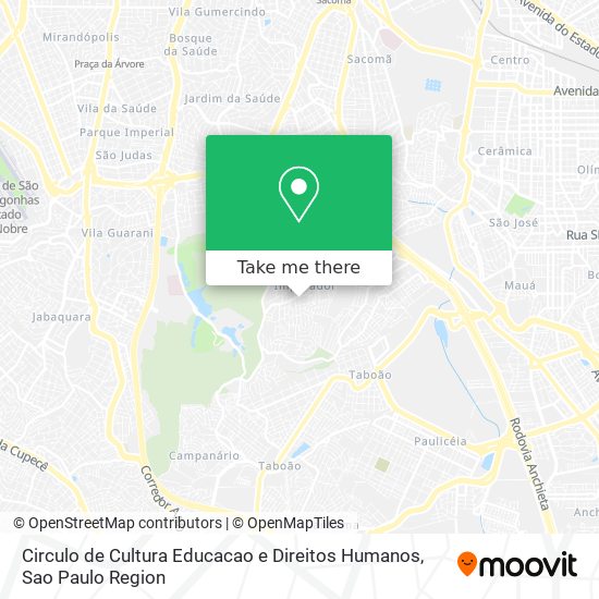 Mapa Circulo de Cultura Educacao e Direitos Humanos