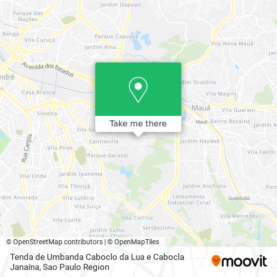 Tenda de Umbanda Caboclo da Lua e Cabocla Janaína map