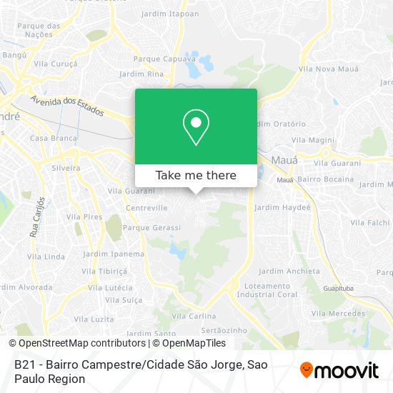 B21 - Bairro Campestre / Cidade São Jorge map