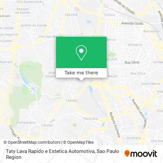 Mapa Taty Lava Rapido e Estetica Automotiva