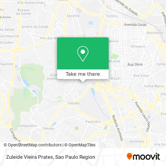 Zuleide Vieira Prates map