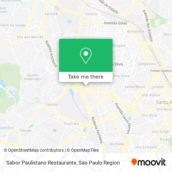 Mapa Sabor Paulistano Restaurante