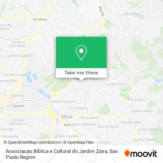 Mapa Associacao Biblica e Cultural do Jardim Zaira