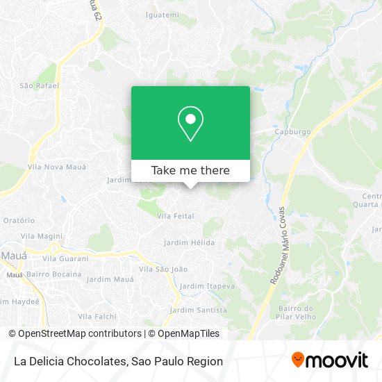 La Delicia Chocolates map