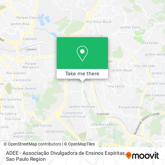 ADEE - Associação Divulgadora de Ensinos Espíritas map