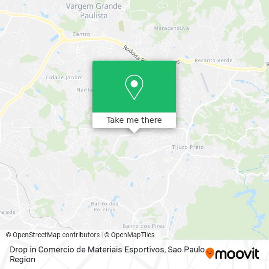 Drop in Comercio de Materiais Esportivos map