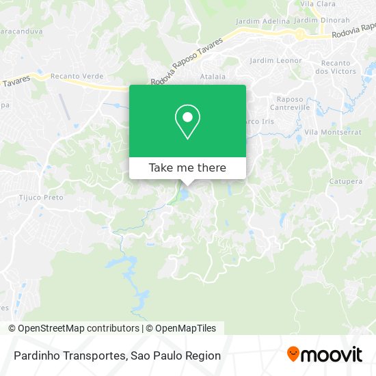 Pardinho Transportes map