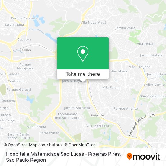 Hospital e Maternidade Sao Lucas - Ribeirao Pires map