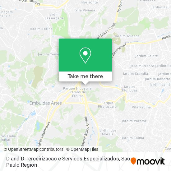 D and D Terceirizacao e Servicos Especializados map