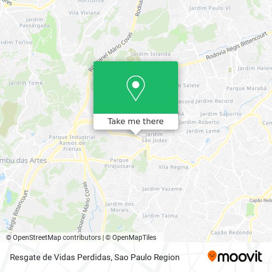 Resgate de Vidas Perdidas map