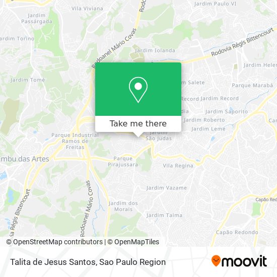 Talita de Jesus Santos map