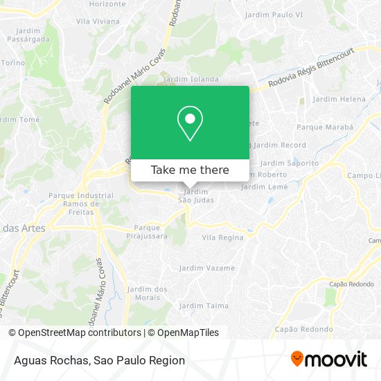 Mapa Aguas Rochas