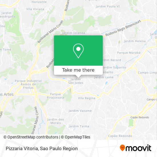 Mapa Pizzaria Vitoria