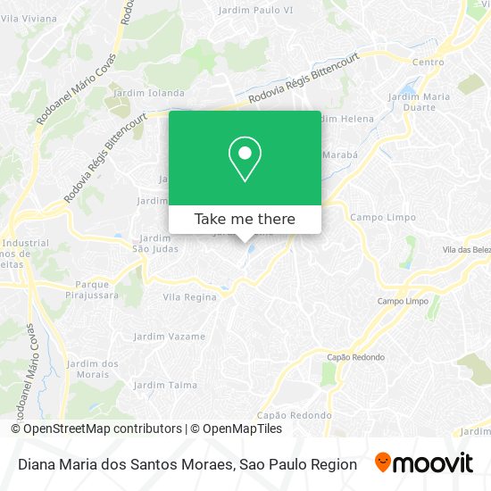 Diana Maria dos Santos Moraes map