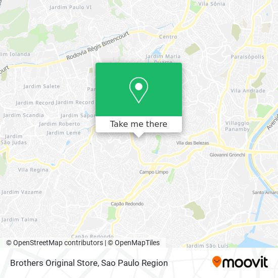 Brothers Original Store map