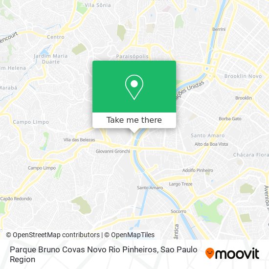 Parque Bruno Covas Novo Rio Pinheiros map