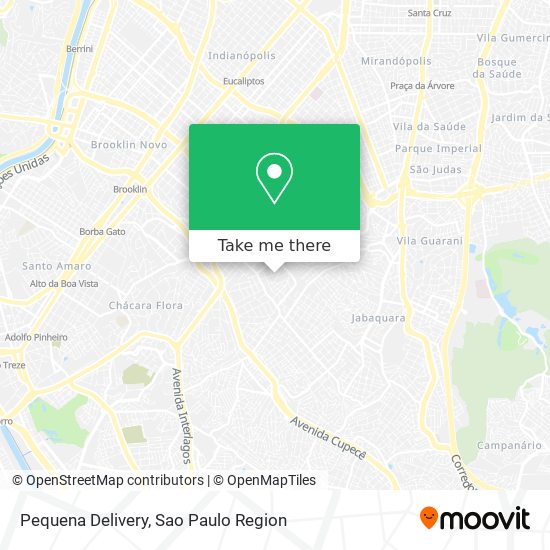 Pequena Delivery map