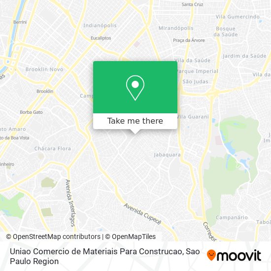 Uniao Comercio de Materiais Para Construcao map