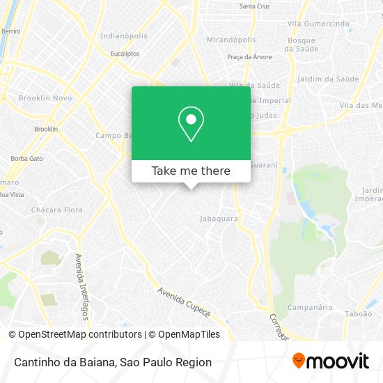 Cantinho da Baiana map