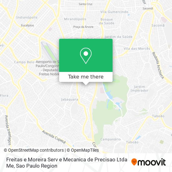 Freitas e Moreira Serv e Mecanica de Precisao Ltda Me map