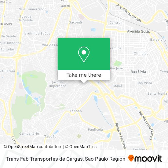 Mapa Trans Fab Transportes de Cargas