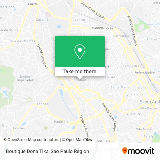Mapa Boutique Dona Tika