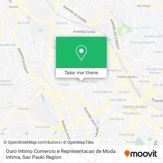Ouro Intimo Comercio e Representacao de Moda Intima map