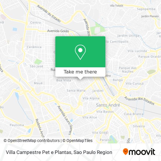 Villa Campestre Pet e Plantas map