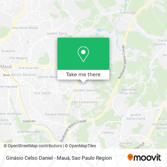 Ginásio Celso Daniel - Mauá map