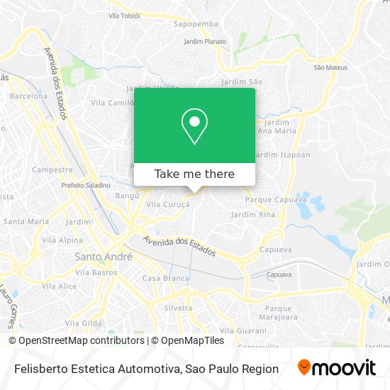 Mapa Felisberto Estetica Automotiva