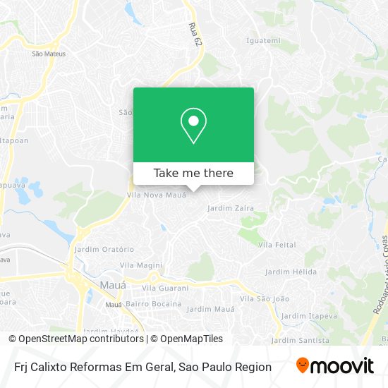 Mapa Frj Calixto Reformas Em Geral