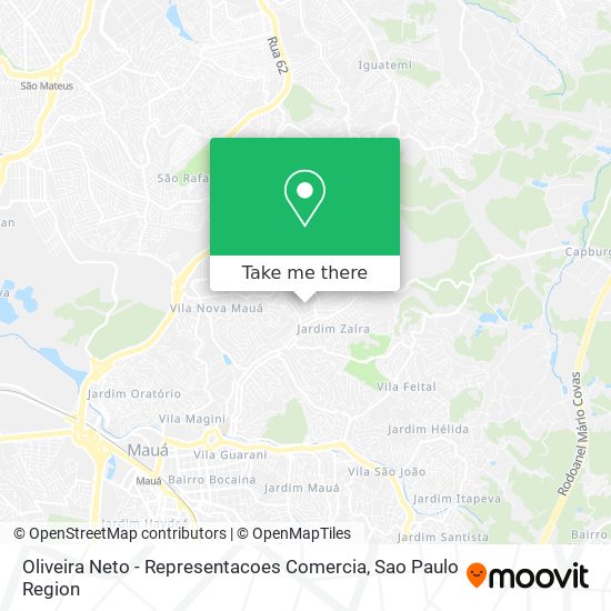 Oliveira Neto - Representacoes Comercia map