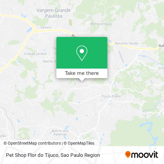 Mapa Pet Shop Flor do Tijuco